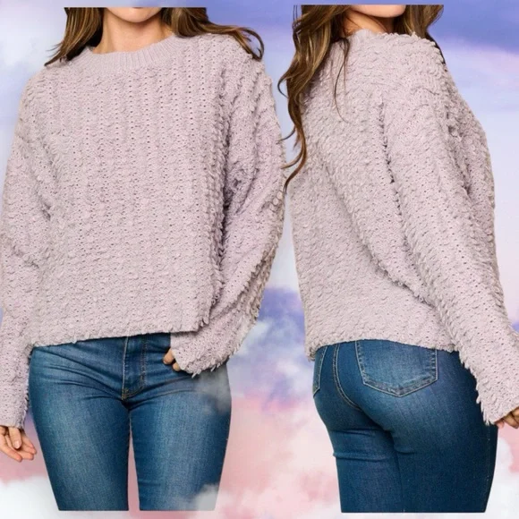 HYFVE Beautiful lilac spring sweater S M L - Picture 6 of 6